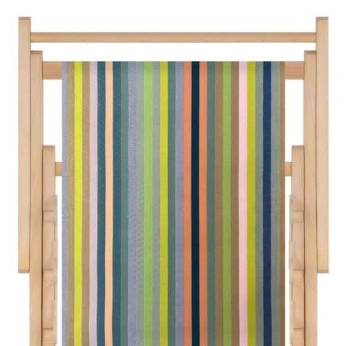 Houten strandstoel Pop turquoise - katoen